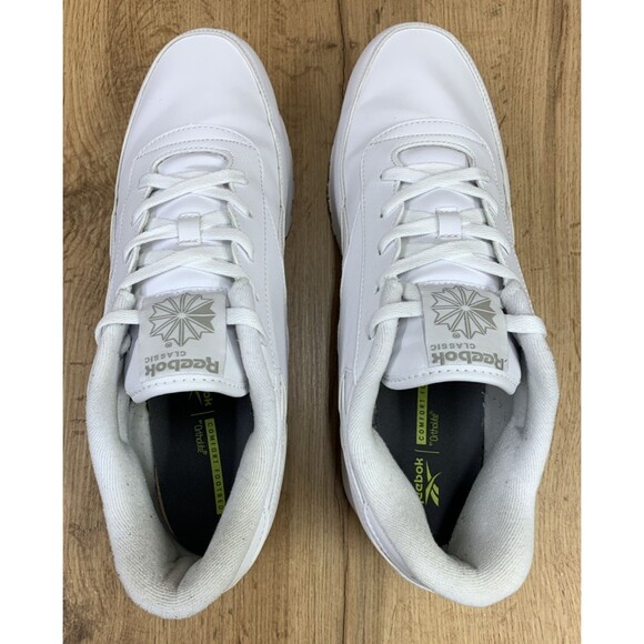 Reebok Classic Leather White Sneakers Shoes Men\'s Size 13 EU 47 Lace Up main image 12